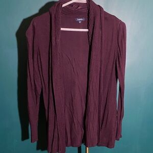 Croft & Barrow Deep Purple Cardigan